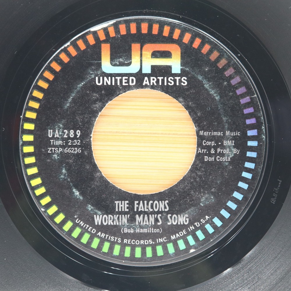 THE FALCONS - WORKIN' MAN'S SONG / POW!‎ YOU'RE IN LOVE - DOO WOP 45